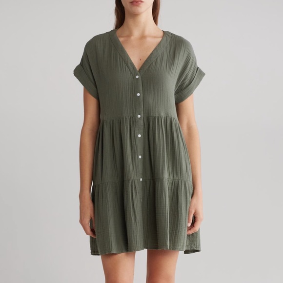 Madewell Dresses & Skirts - Madewell Olive Green Mini Dress